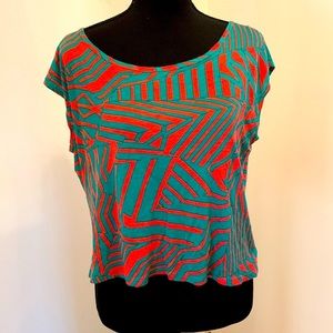 BLUE SKETCH Tieback Top